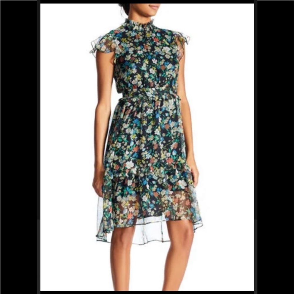 Kendall + Kylie Casual, semi dressy Floral Midi Dress Size S